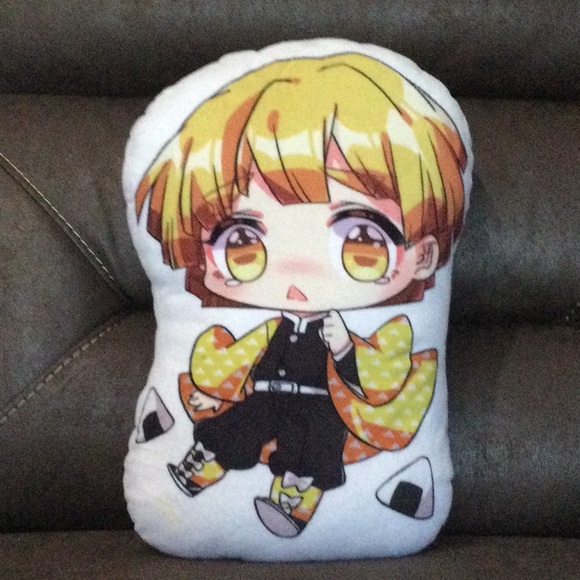 Zenitsu Agatsuma Demon Slayer Pillow - Picture 1 of 2